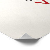 バイオリン – 明るいカラフル音楽 ポスター (角)