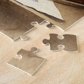 バイオリン、楽譜、花瓶 ジグソーパズル (側面)