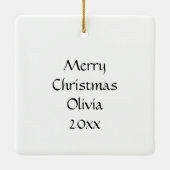 バイオリン、楽譜、花瓶 セラミックオーナメント (裏面)