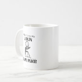 バイオリン、私は幸せな場所にいる コーヒーマグカップ (正面左)