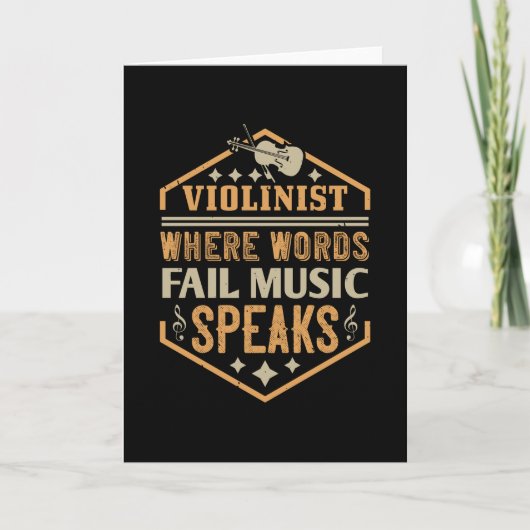 バイオリン – 言葉が音楽に合わない話場所 カード (正面)