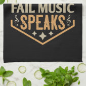 バイオリン – 言葉が音楽に合わない話場所 キッチンタオル (折り畳み)