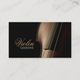 バイオリン、音楽レッスン、インストラクター名刺 名刺