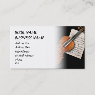 バイオリン-音楽業界カード 名刺