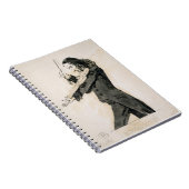 バイオリン、1を演奏するNiccolo Paganini (1782-1840年) ノートブック (右側)