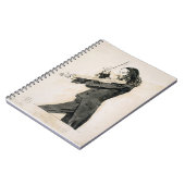 バイオリン、1を演奏するNiccolo Paganini (1782-1840年) ノートブック (左側)