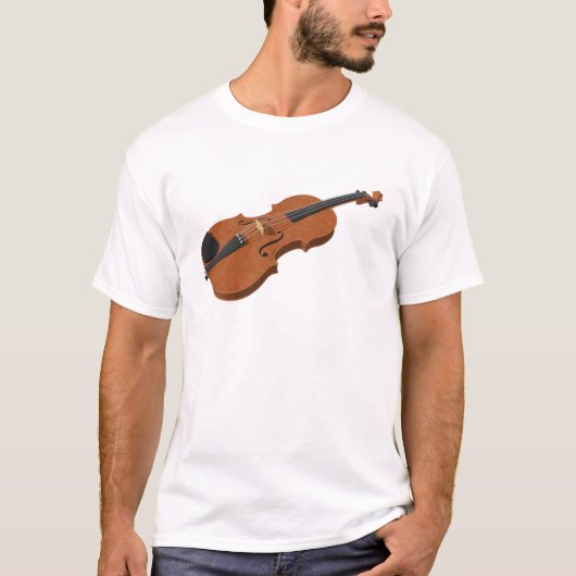 バイオリン: 3Dモデル: Tシャツ (正面)