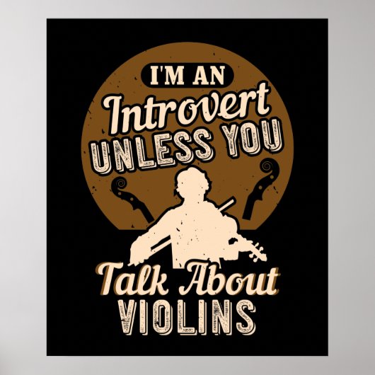 バイオリン – I'm An Introvert ポスター (正面)