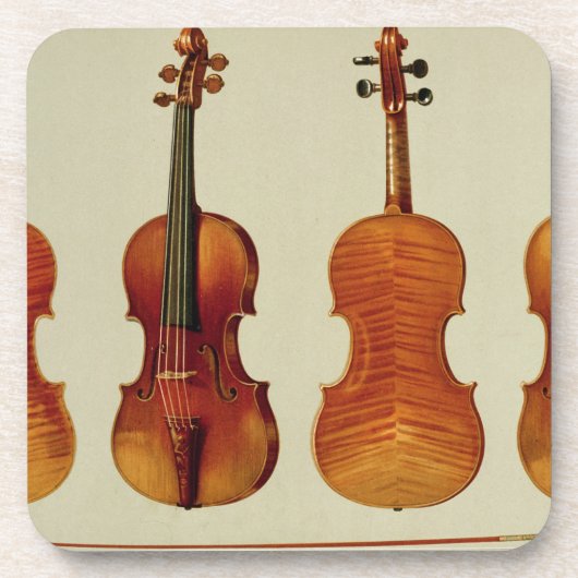 バイオリン(LtoR): Antonio Stradivariu著「Alard」 コースター (正面)