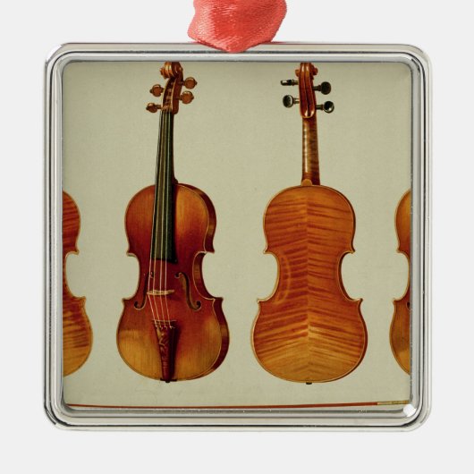 バイオリン(LtoR): Antonio Stradivariu著「Alard」 メタルオーナメント (正面)
