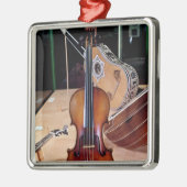 バイオリン、Stradivari著、クレモーナ1699年(写真; メタルオーナメント (左)