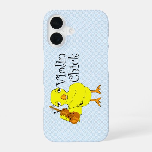 バイオリンChickText iPhone 16ケース (裏面)