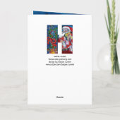 バイオリンHモノグラム付きサンタ シーズンカード (裏面)