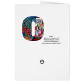 バイオリンOモノグラム付きサンタ (裏面)