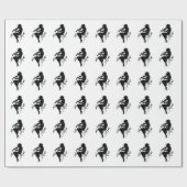 バイオリンPLAYER-WRAPPINGの紙 ラッピングペーパー (フラット)