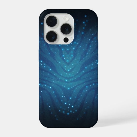 バイオルミネッセント ブルー エイリアン スキン パターン - アバター iPhoneケース (裏面)