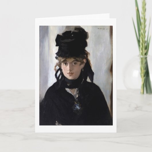 バイオレの花束を持つベルテ·モリソ カード (正面)