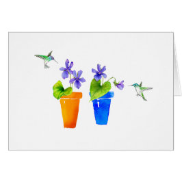 バイオレットおよびハチドリ