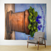 バイオレットが咲く タペストリー (インサイチュ(横))