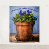 バイオレットが咲く タペストリー (正面)