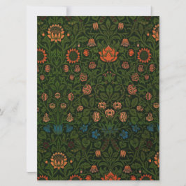 バイオレットとオダマキ（植物）（ウィリアム・モリス著） カード