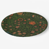 バイオレットとオダマキ（植物）（ウィリアム・モリス著） ペーパープレート (アングル)