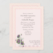 バイオレットとクロスの宗教的な招待状 招待状 (正面/裏面)