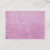 バイオレットとセージフローラベビーシャワーおむつラッフル エンクロージャーカード (裏面)