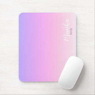 バイオレットとピンクのグラデーションiPad Airカバー マウスパッド
