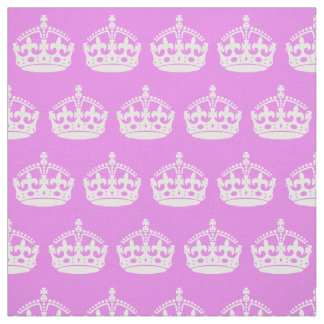 バイオレットとホワイトクラウン ファブリック