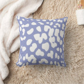 バイオレットとホワイトレオパードの印刷装飾用クッション クッション (ブランケット)