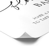 バイオレットとラベンダーフラワーブーケバー ポスター (角)