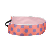 バイオレットと生きたサンゴ水玉模様 アスレチックヘッドバンド (左)