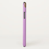 バイオレットと金ゴールドグリッタードリップスiPhone Xケース Case-Mate iPhoneケース (裏面/右)