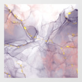 バイオレットと金ゴールド大理石 ウィンドウサイン (シート)