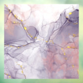 バイオレットと金ゴールド大理石 ウィンドウサイン (シート3)