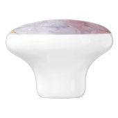 バイオレットと金ゴールド大理石 セラミックノブ (側面)