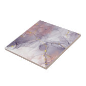 バイオレットと金ゴールド大理石 タイル (側面)