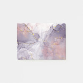 バイオレットと金ゴールド大理石 ポストイット (正面)