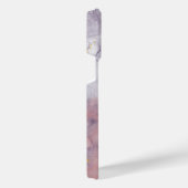 バイオレットと金ゴールド大理石 iPhoneケース (右側面)