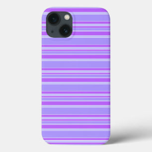 バイオレットのストライプ ケース・メイト iPhone ケース