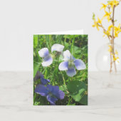 バイオレットのメッセージカード カード (黄色い花)