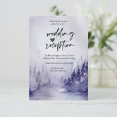 バイオレットの冬の雪景色の歓待 招待状 (スタンド正面)