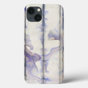 バイオレットの自由な表現の水彩画 iPhone 13ケース