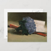 バイオレットのManet |の花束、1872年 ポストカード (正面/裏面)