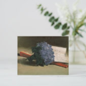 バイオレットのManet |の花束、1872年 ポストカード (スタンド正面)