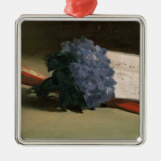 バイオレットのManet |の花束、1872年 メタルオーナメント (正面)