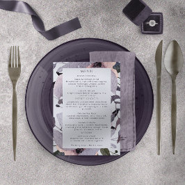 バイオレットはっきりしたプラムマウーブフローラ抽象芸術 メニュー