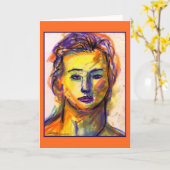 バイオレットアイグリーティングカード カード (黄色い花)