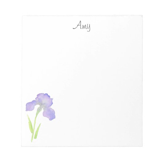 バイオレットアイリス ノートパッド (正面)